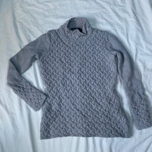 Wool and Cashmere Irish Cable-Knit Sweater by Islander (size small)